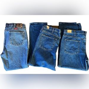NWT & one pair Like New! Size 40x30 Blue Jean Bundle!  Wrangler & RedHead!